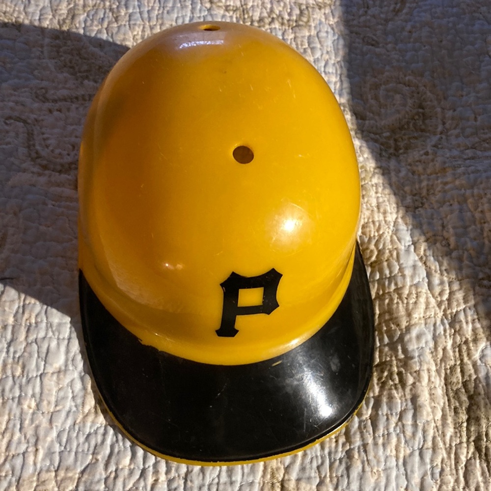 Vintage Pittsburg Pirates Baseball Helmet Full Sized Plastic -  Adjustable